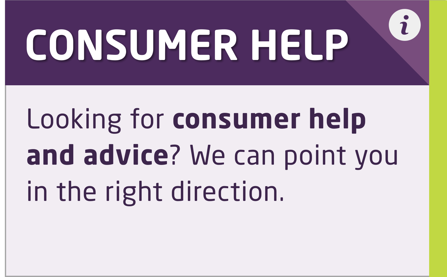 Consumer Help